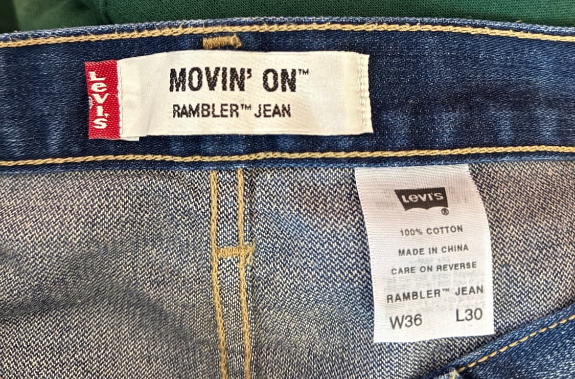 리바이스 MOVIN’ ON 램블러 517 부츠컷 팬츠36/30 상품이미지4
