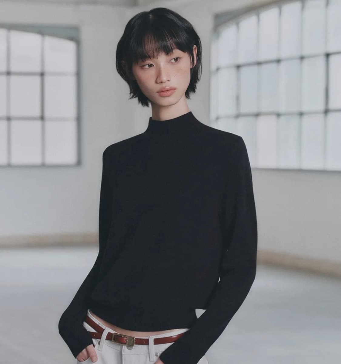 Mixxo 미쏘 베이직 하프넥 풀오버 상품이미지1