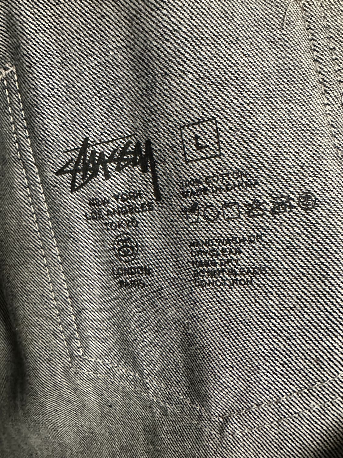 스투시 데님 워크자켓 L사이즈 상품이미지4