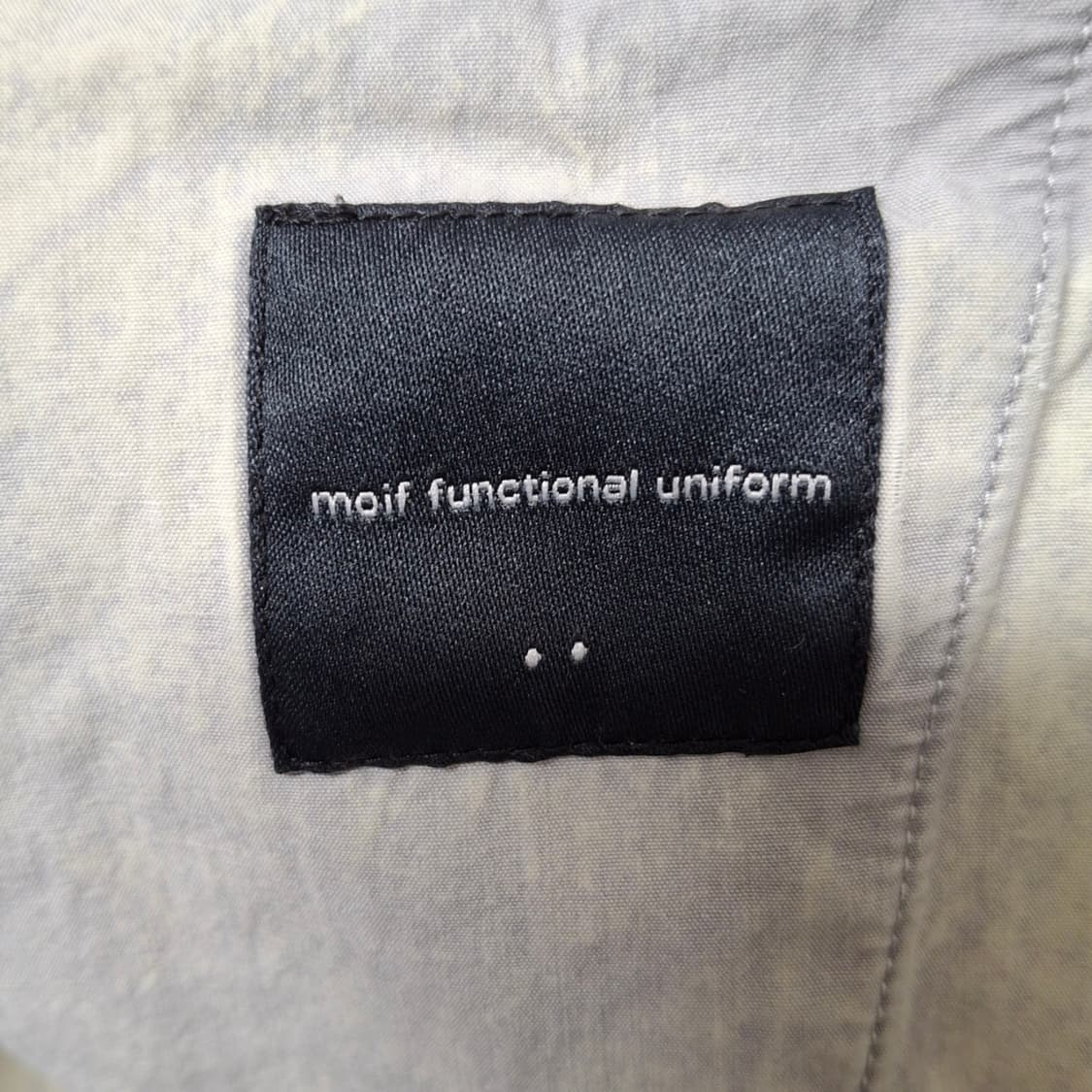 [2] 모이프 와이드 벨티드 데님 블리치드 블랙 moif 상품이미지6