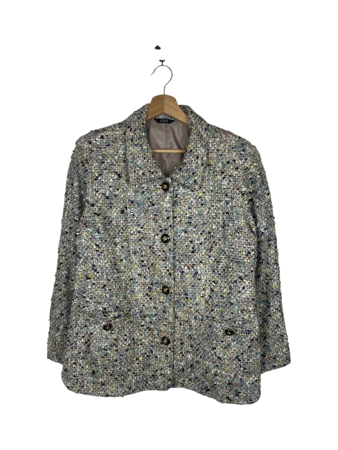 LUAR 버튼포인트 트위드 자켓 LL 상품이미지1