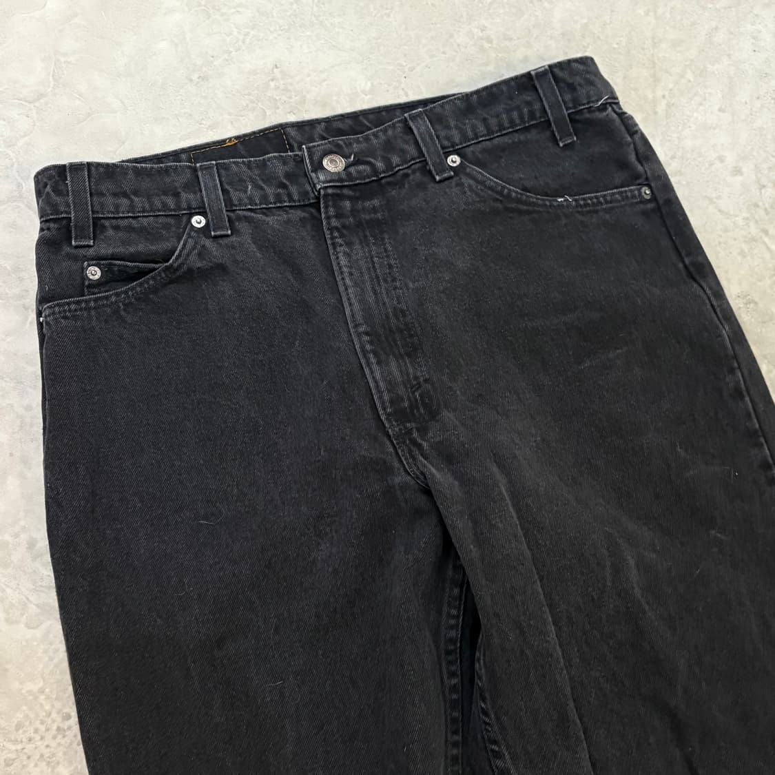 [36/32] 90s USA🇺🇸 리바이스 550 오렌지 탭 블랙 흑청 상품이미지3