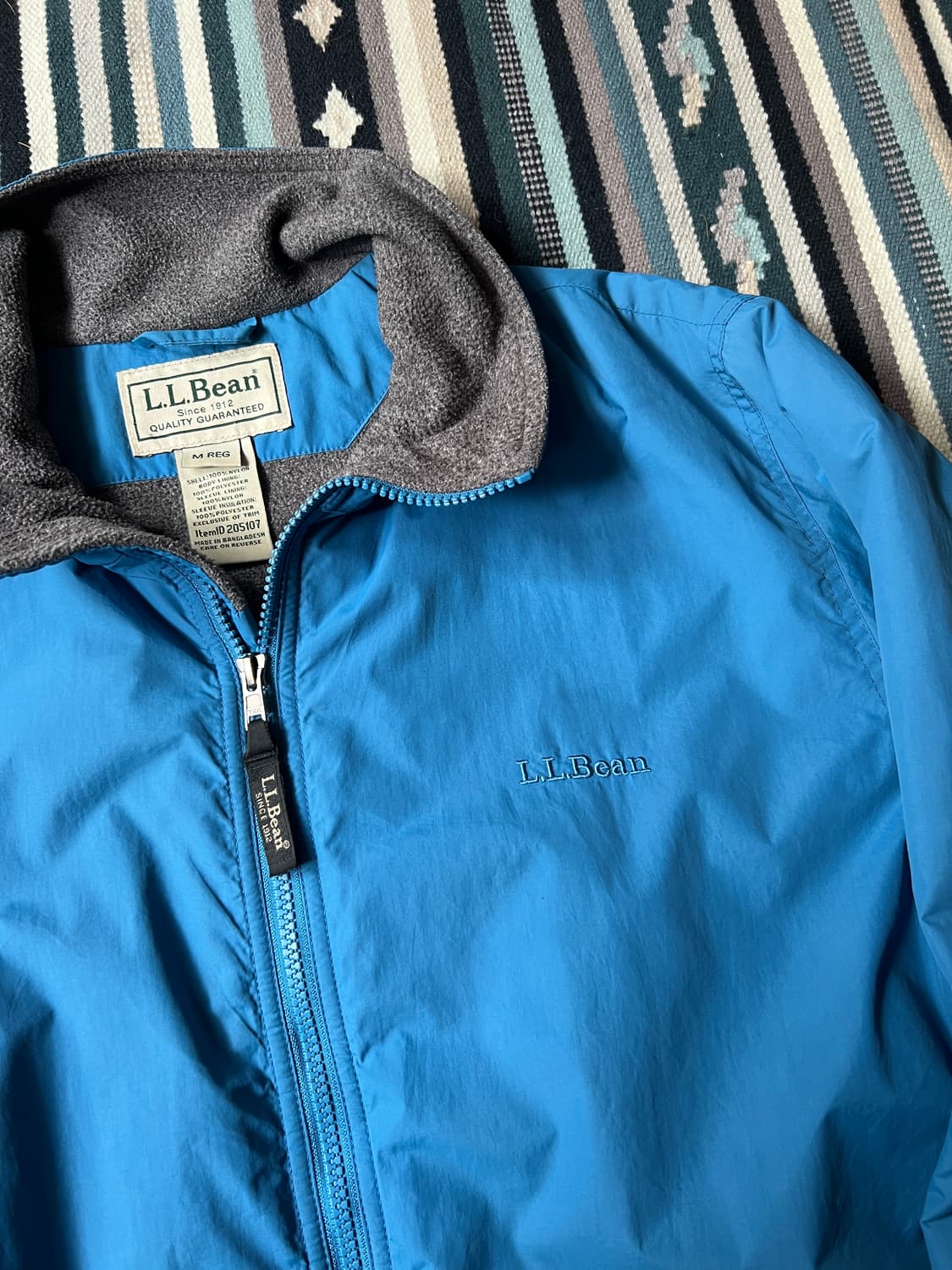 [M]엘엘빈 USA 빈티지블루 플리스 웜업 자켓 상품이미지3