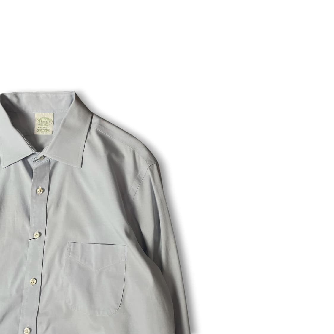 브룩스브라더스 스카이블루 원포켓 밀라노핏 긴팔 셔츠 상품이미지2