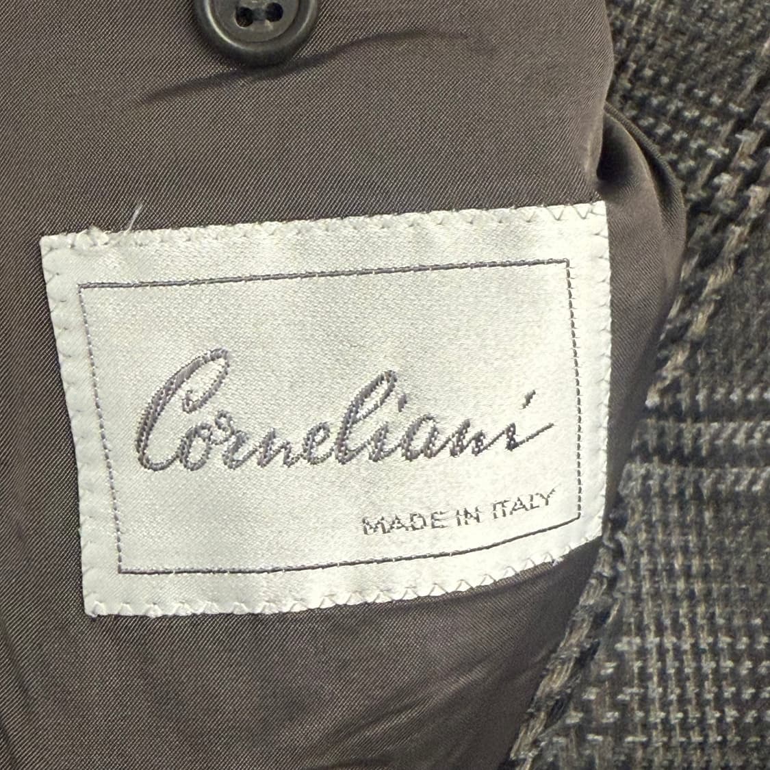 꼬르넬리아니 체크 패턴 울 자켓 상품이미지4