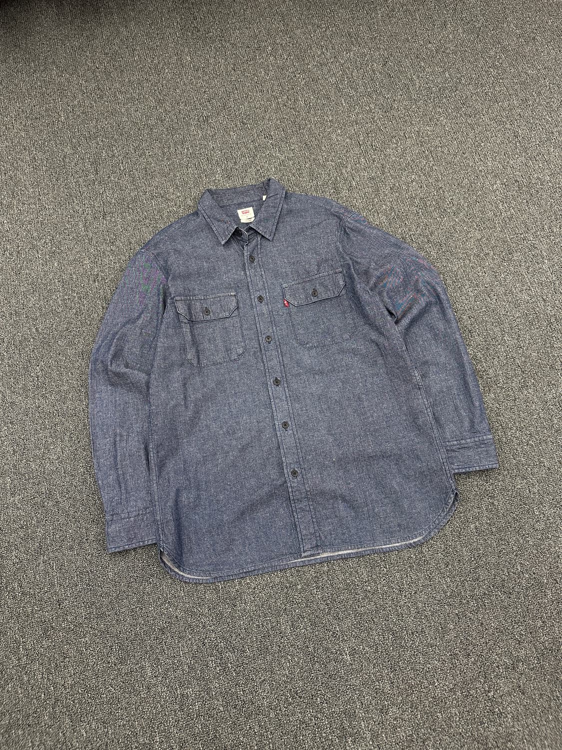 M) 리바이스 인디고 블루 데님 셔츠 남방 상품이미지2