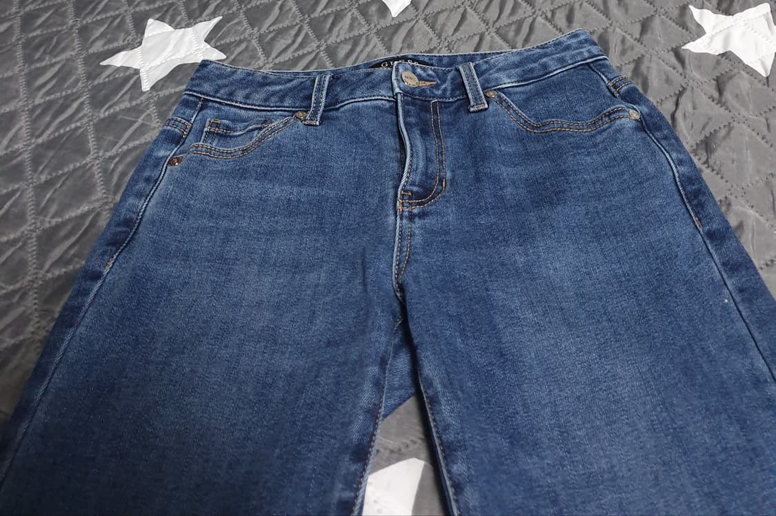 게스 스판 슬림핏 실버탭 데님팬츠 (28) 상품이미지2