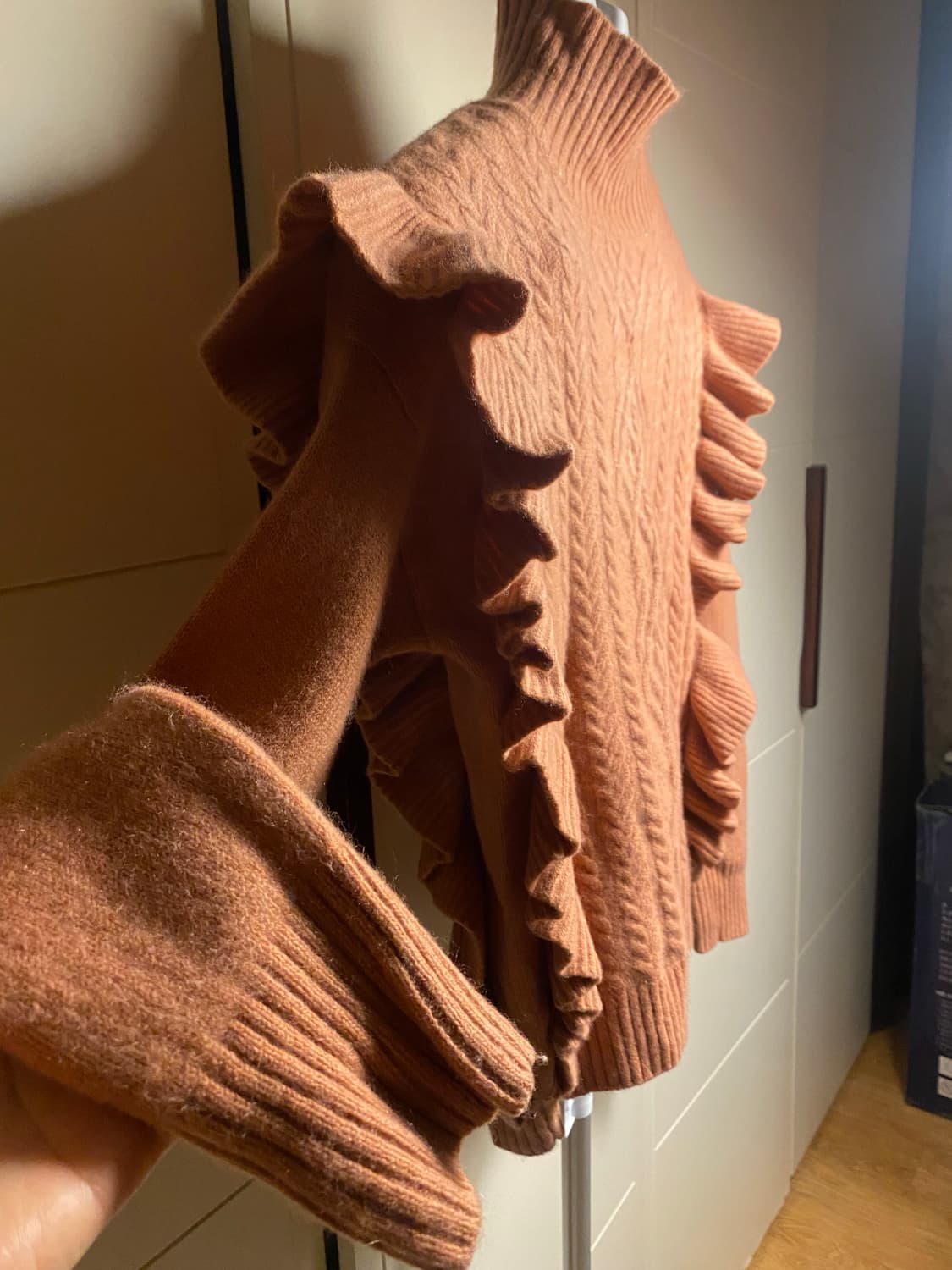 마시모두띠 울 캐시미어 러플 니트 M 상품이미지3