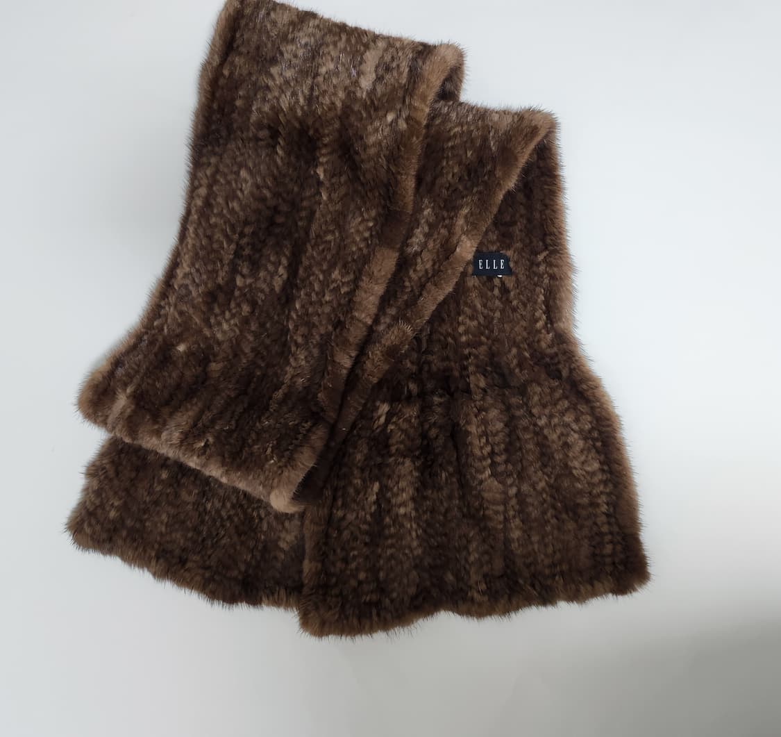 엘르 천연밍크 목도리 상품이미지2