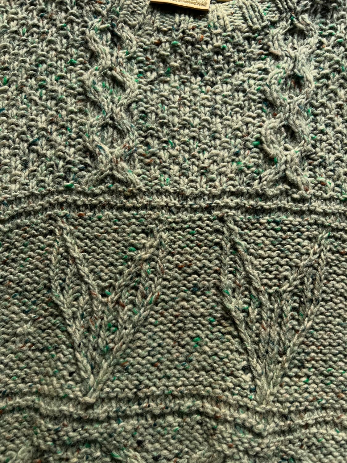 [M]90's 아일랜드제 핸드메이드 보카시 피셔맨 스웨터 상품이미지3