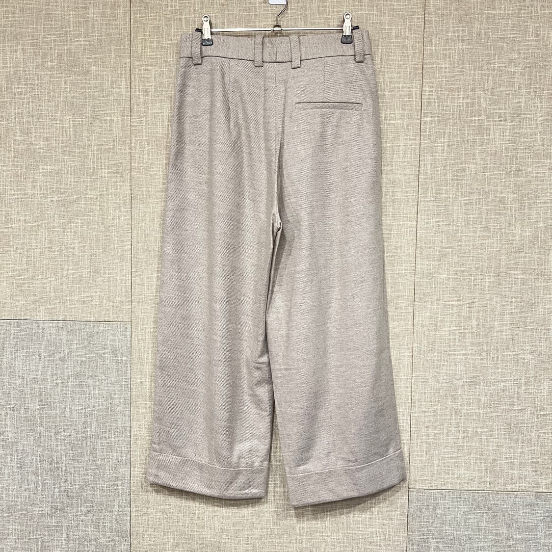 COS 코스 울캐시미어 핀턱 슬랙스 EU34 오트밀 상품이미지4