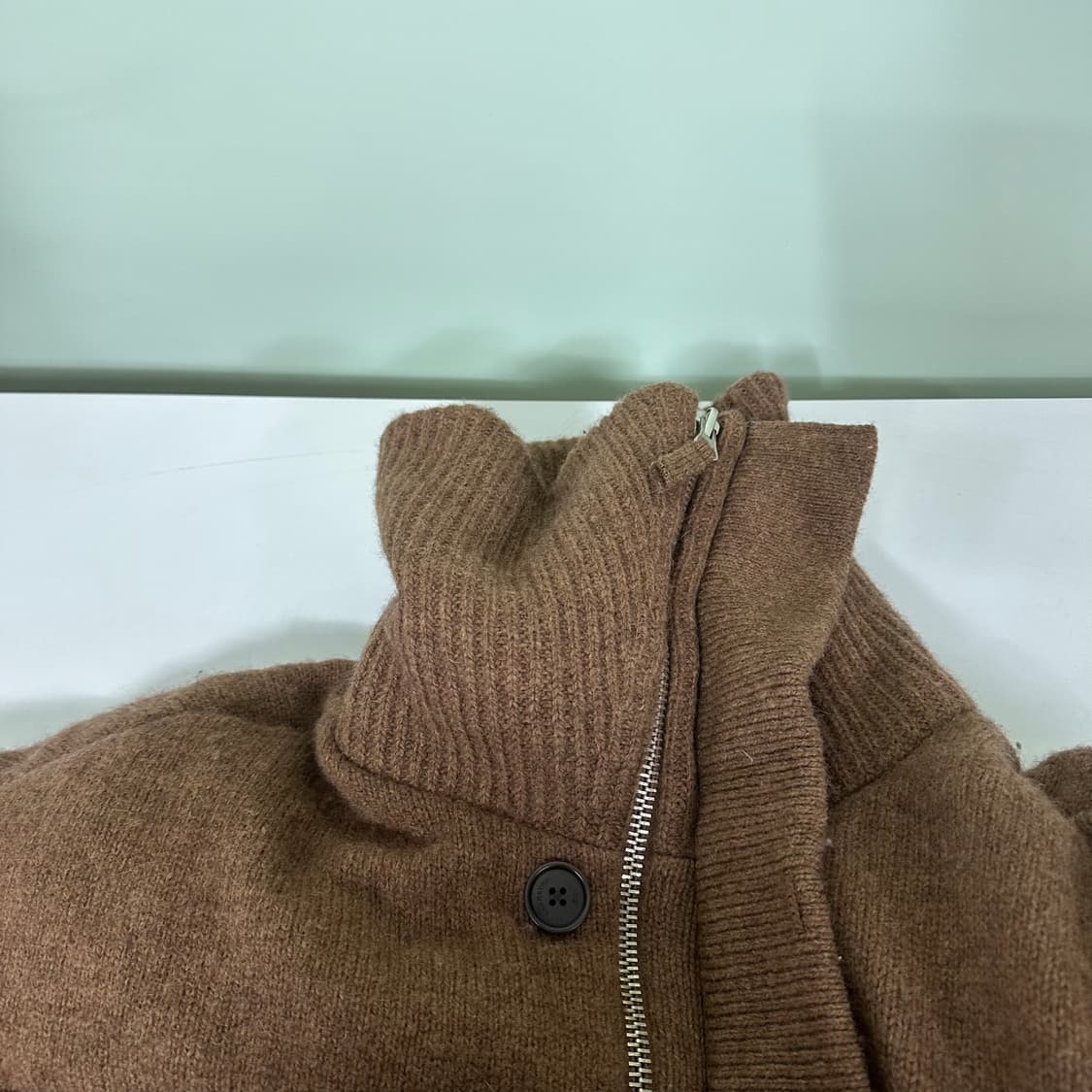 L 우마뭉 브라운 니트패딩 상품이미지4
