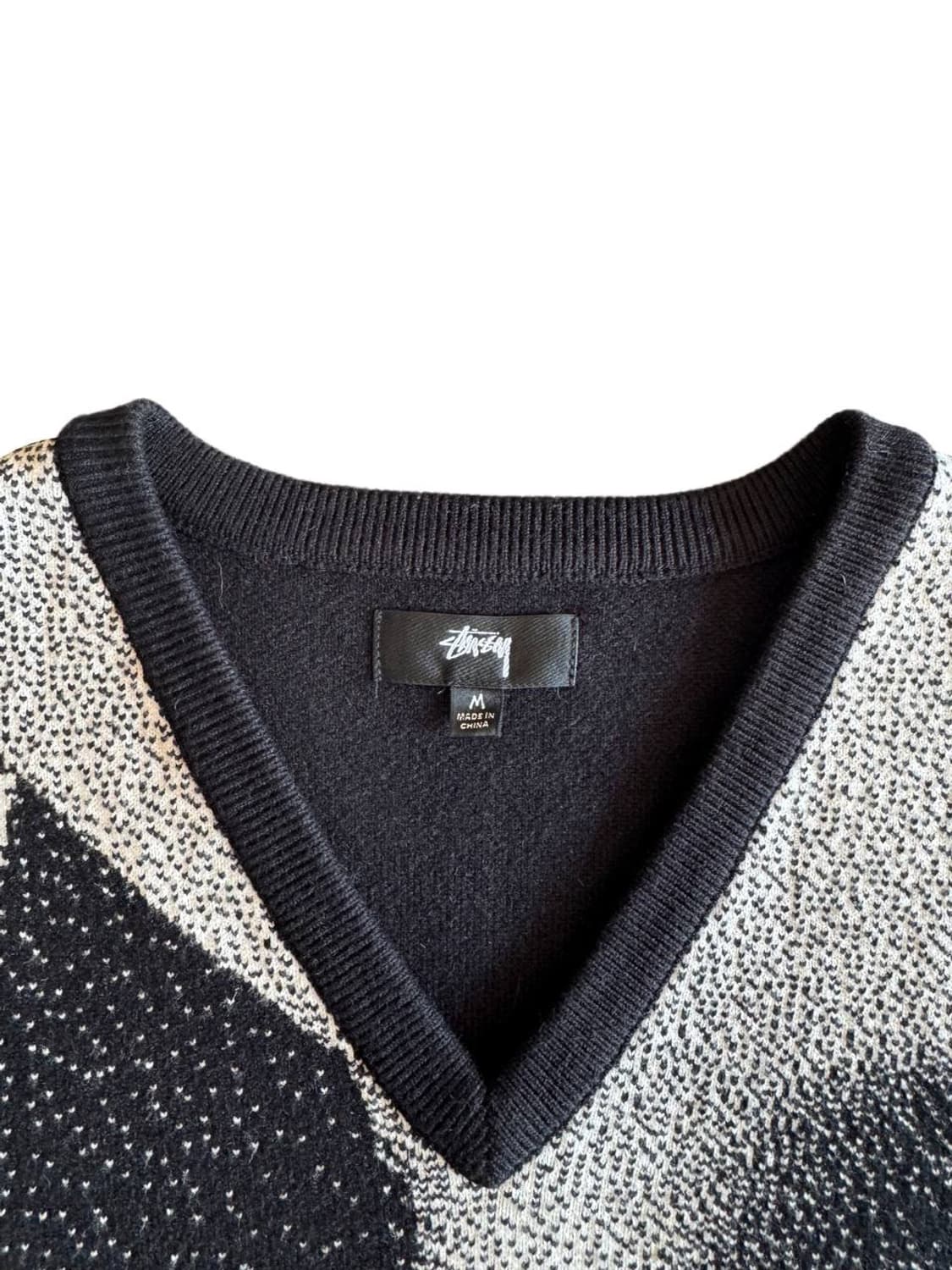 스투시 포토 자카드 베스트 블랙 상품이미지4