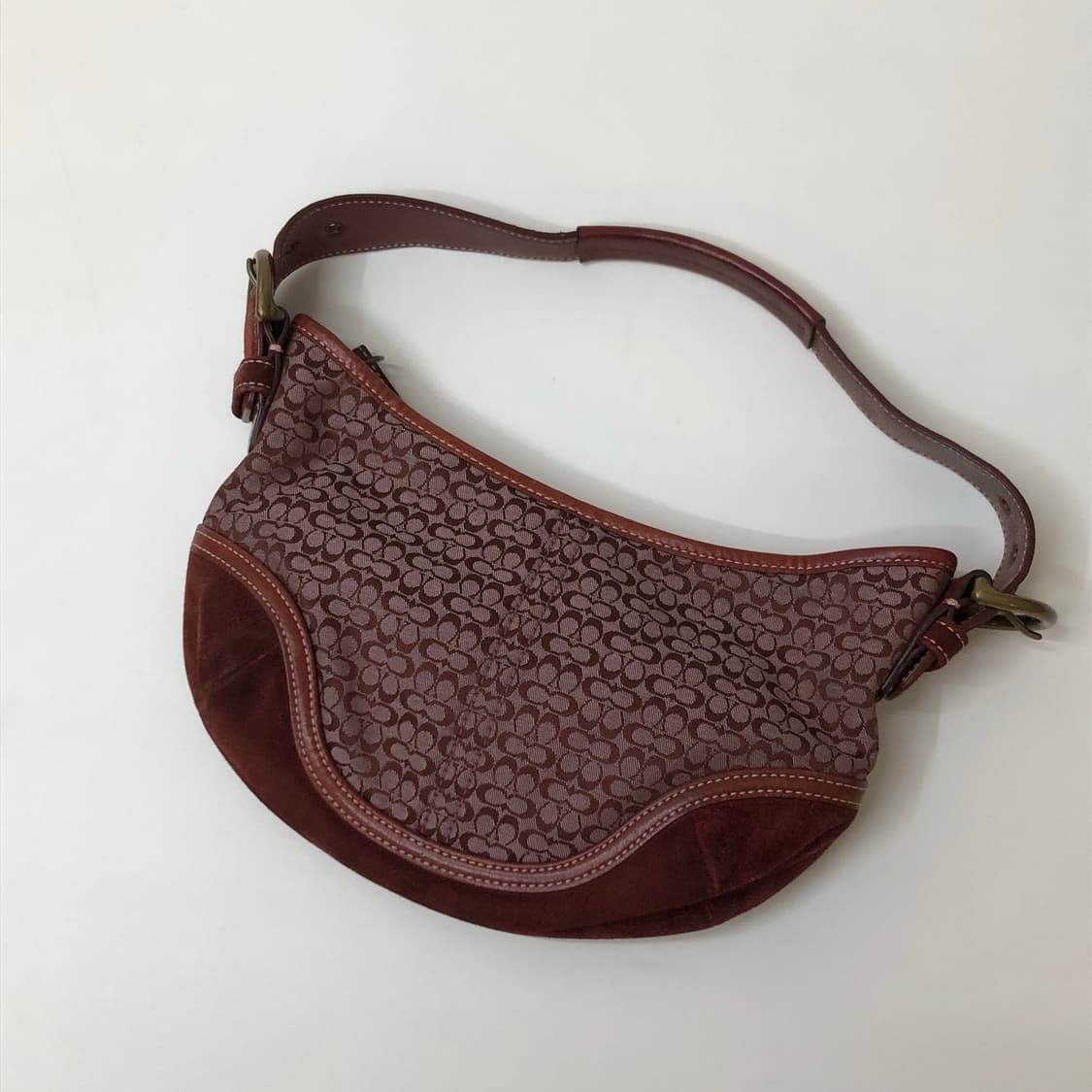 Coach 코치 버건디 숄더백 상품이미지1