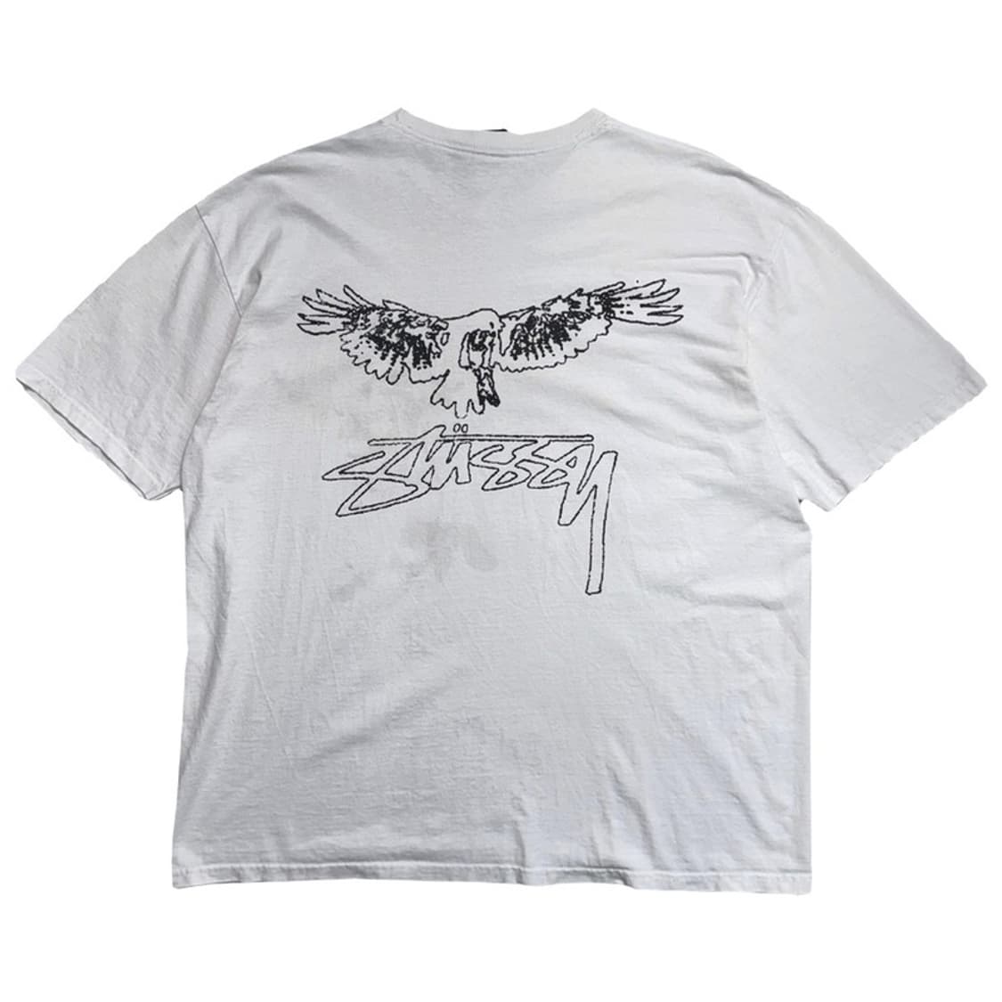 STUSSY 윙스팬 반팔 티 화이트 XL 상품이미지10