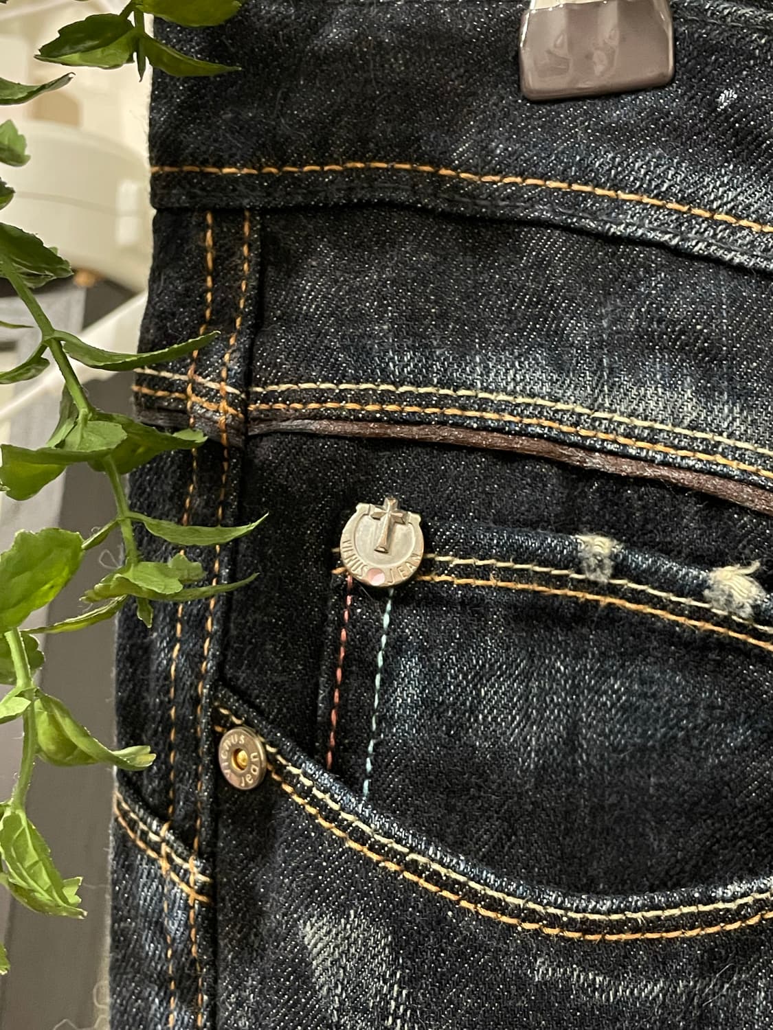 something by EDWIN 부츠컷 자수 데님 상품이미지8