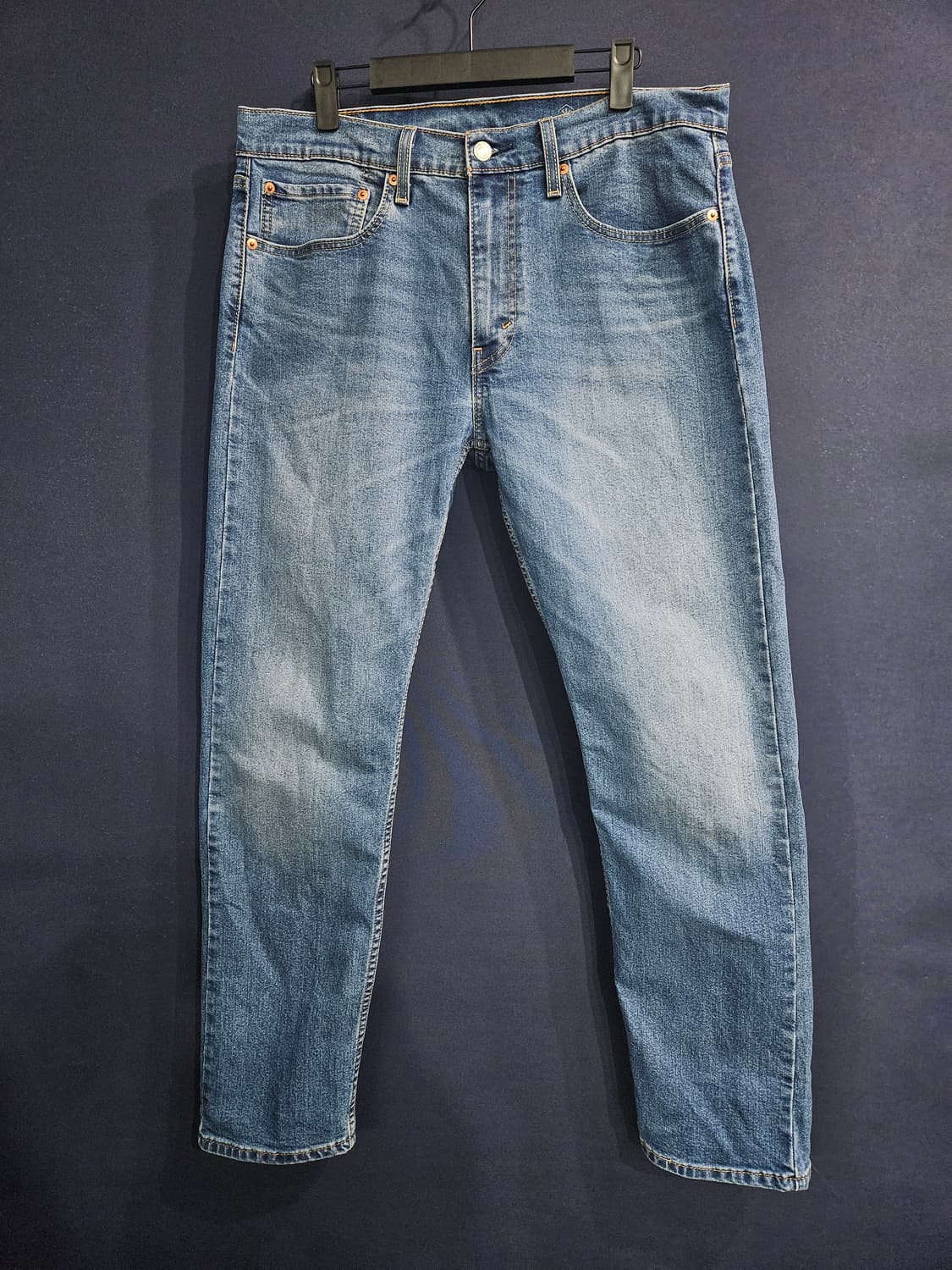 리바이스 502 블루컬러 남성 슬림핏 허리 34 스판 데님팬츠  상품이미지1