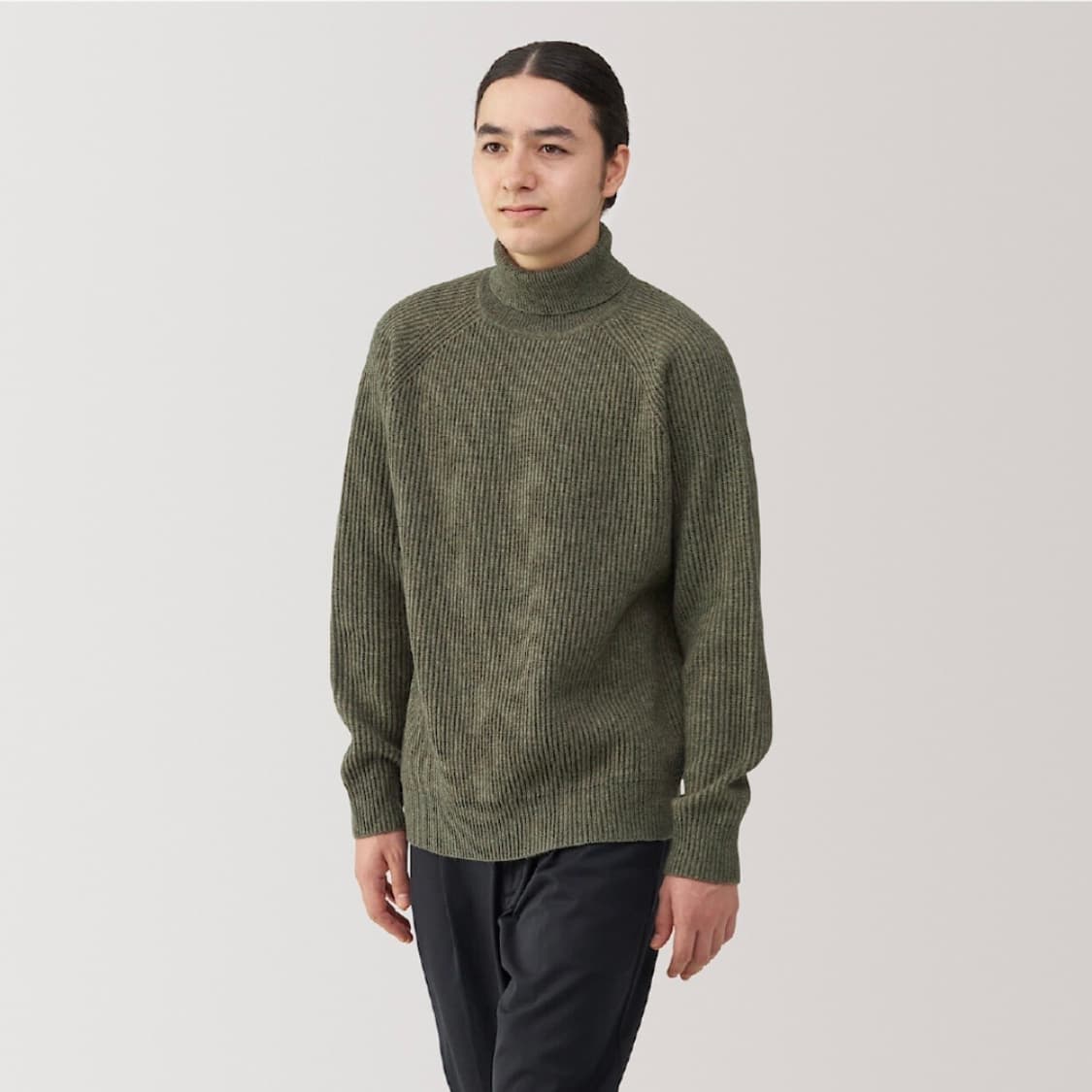 무인양품 야크울 터틀넥 니트 상품이미지1