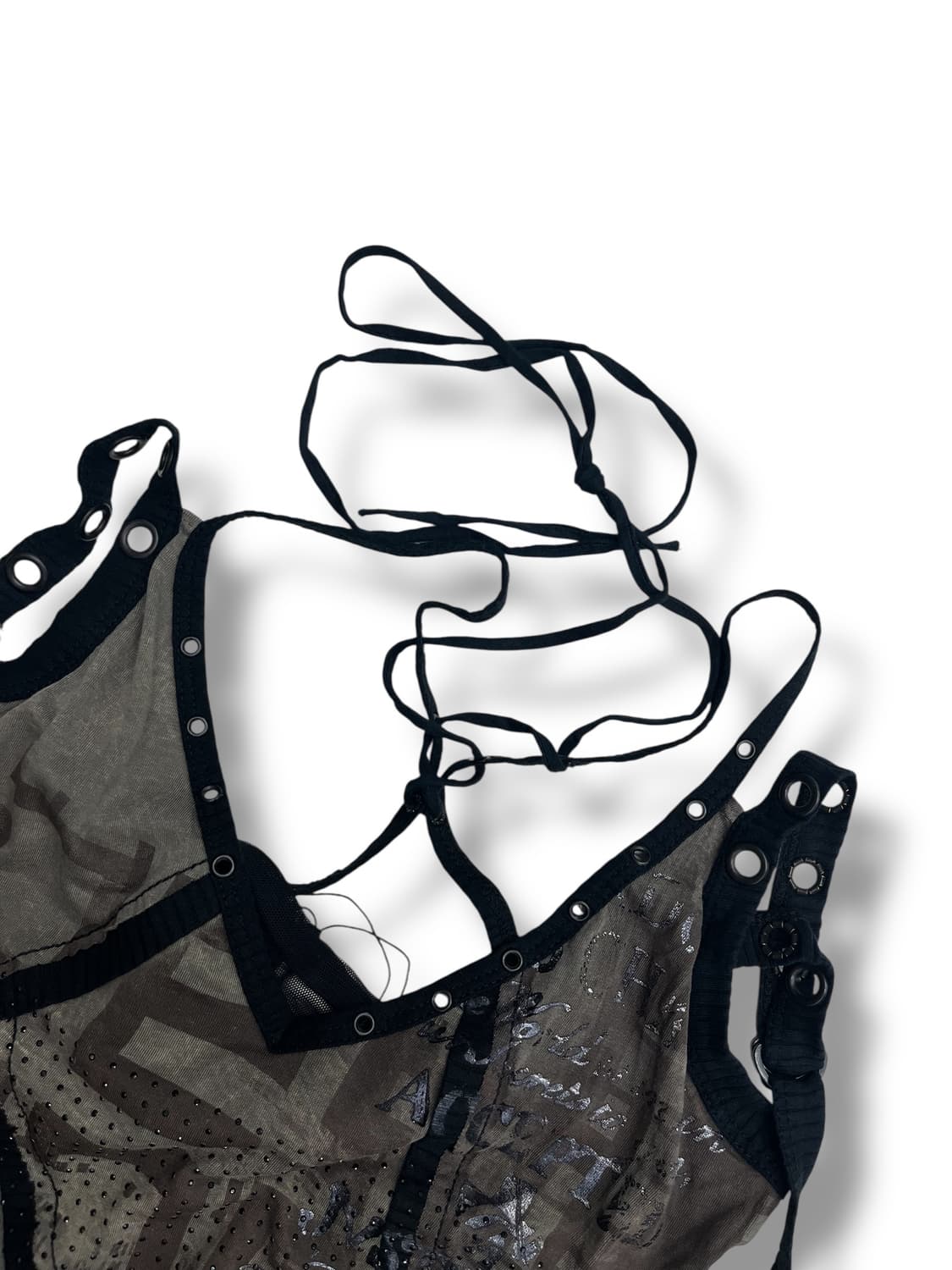 ‘SALVAGE’ lettering printed sleeveless 상품이미지3