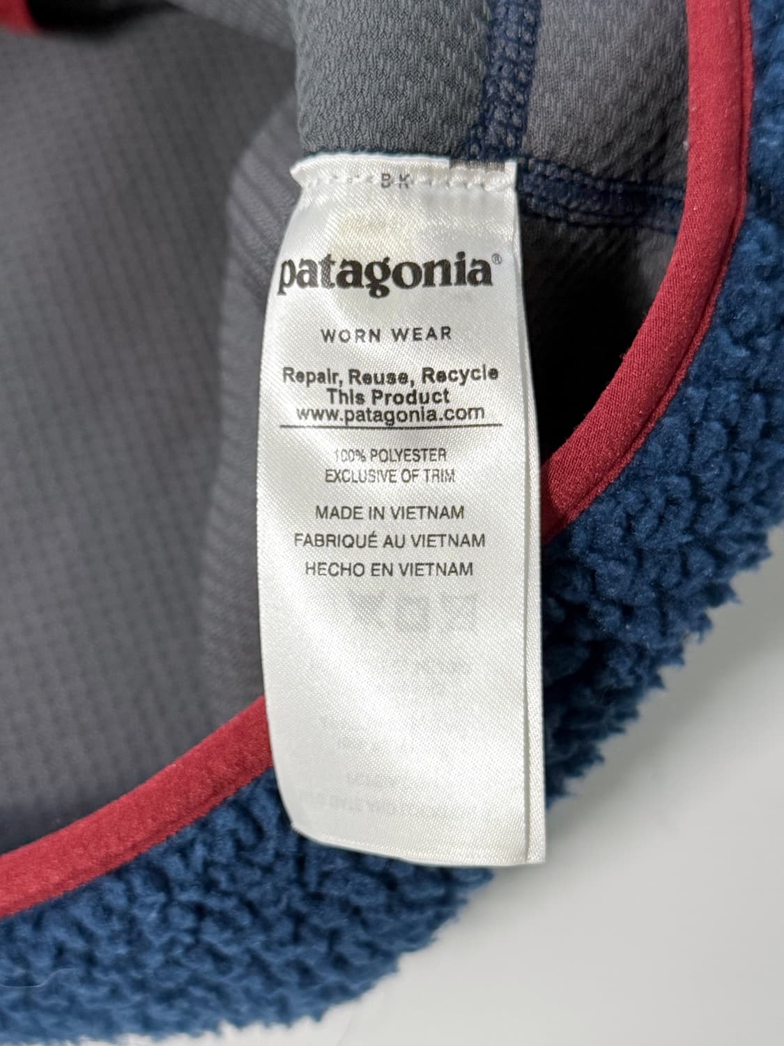 파타고니아 루즈핏 레트로 X 스톤블루 플리스 자켓 상품이미지6
