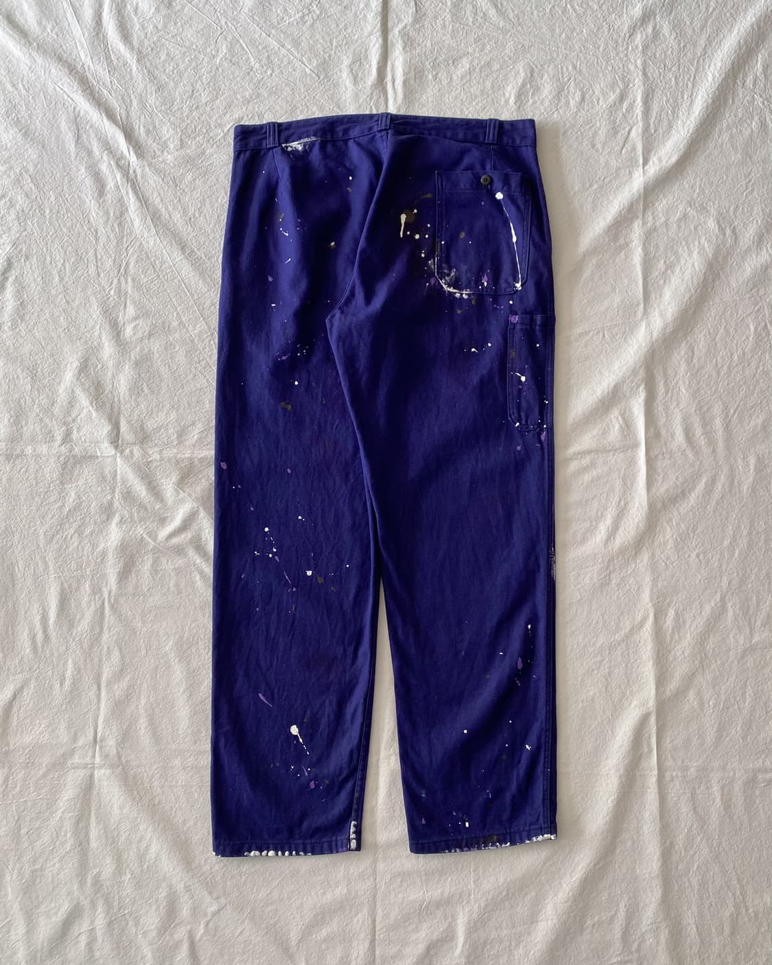 빈티지 오리지널 페인팅 프렌치 워크팬츠 005 상품이미지2