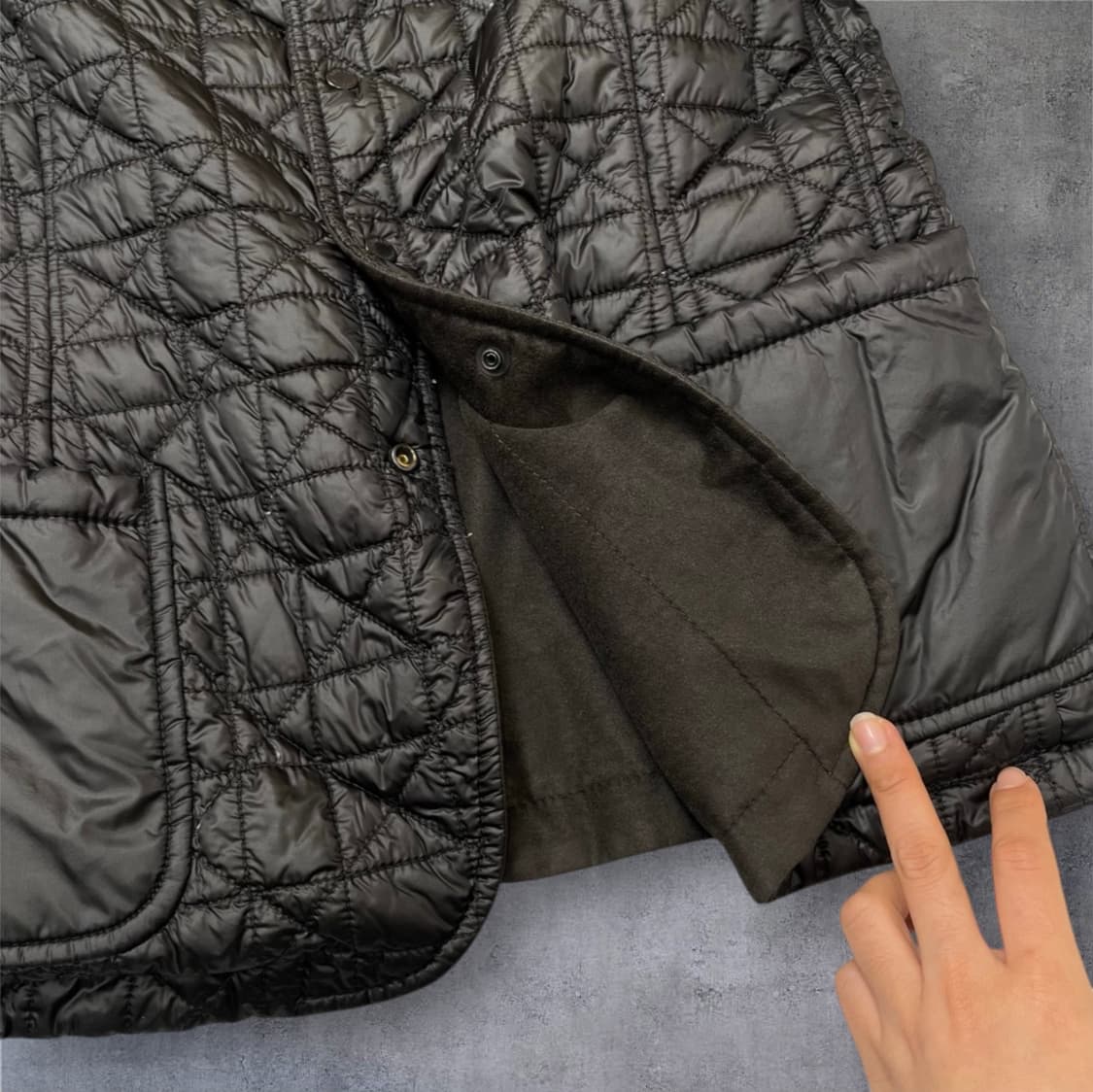 아르마니 꼴레지오니 리버시블 퀄팅 스웨이드 자켓 46 상품이미지9