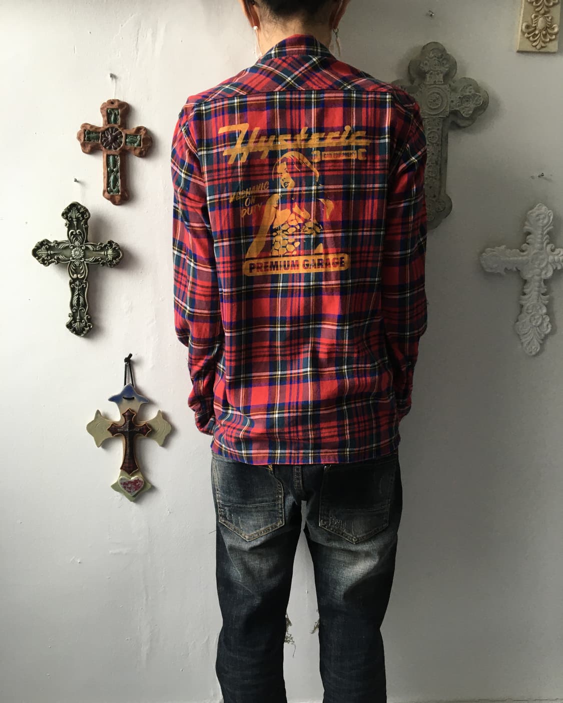 Hysteric glammer check pattern shirt 상품이미지1