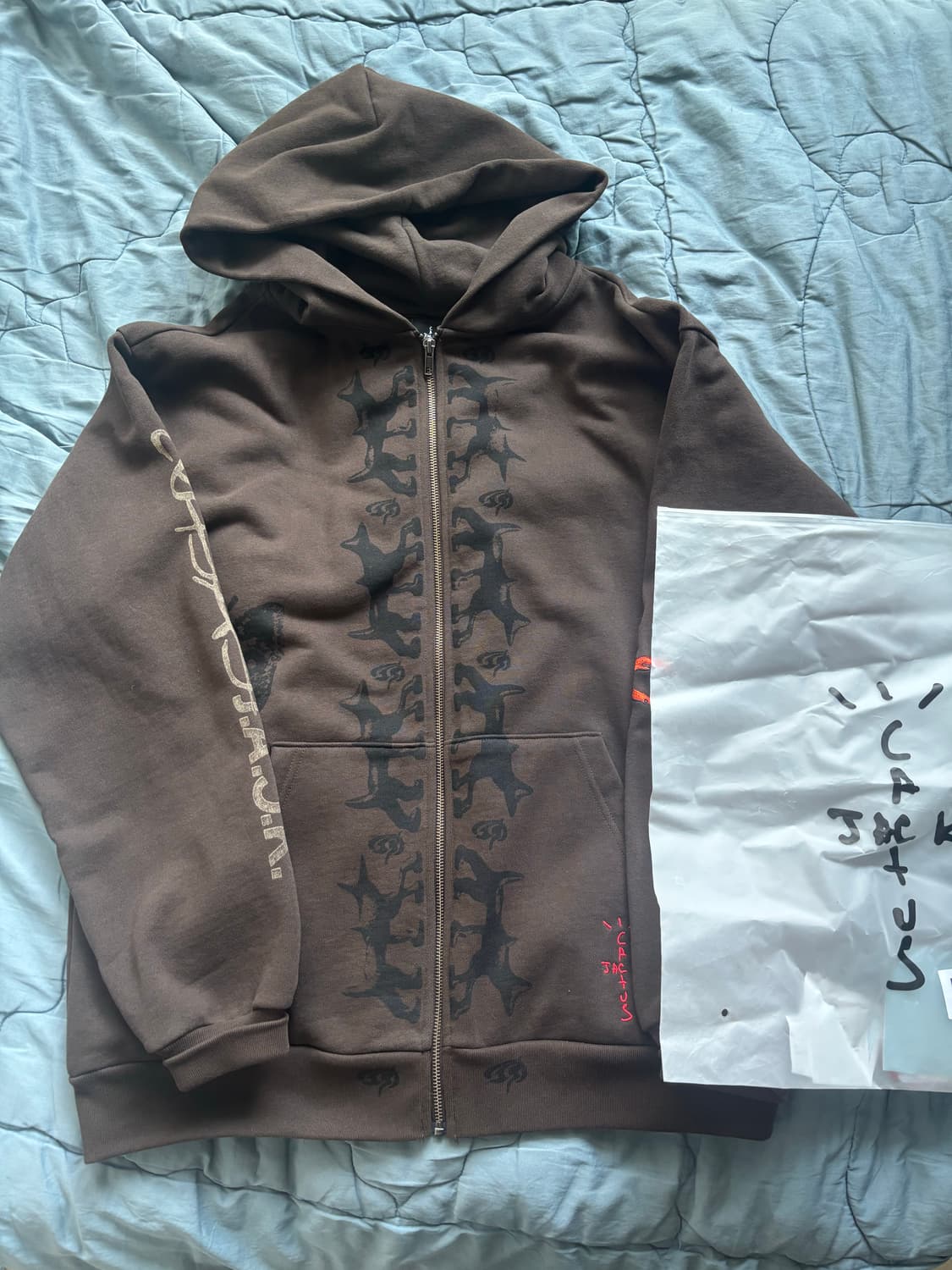 트래비스 스캇 머천 후드집업 리버스 도그 L 사이즈 상품이미지1