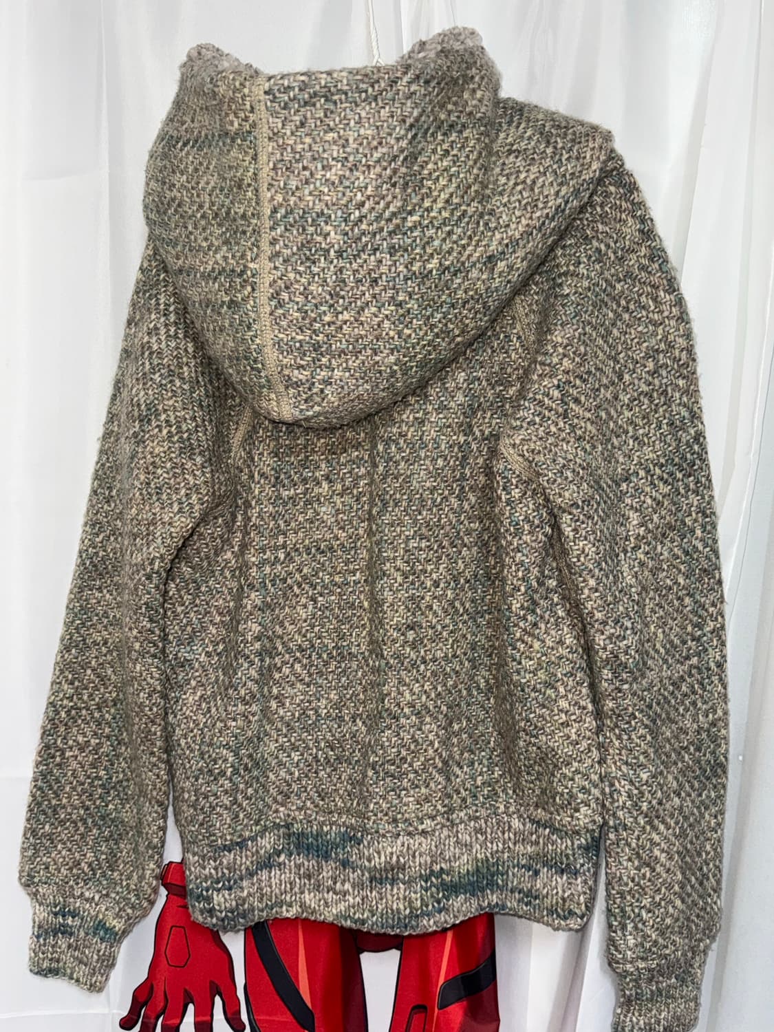 울 100 핸드메이드 양털 후드집업  상품이미지2