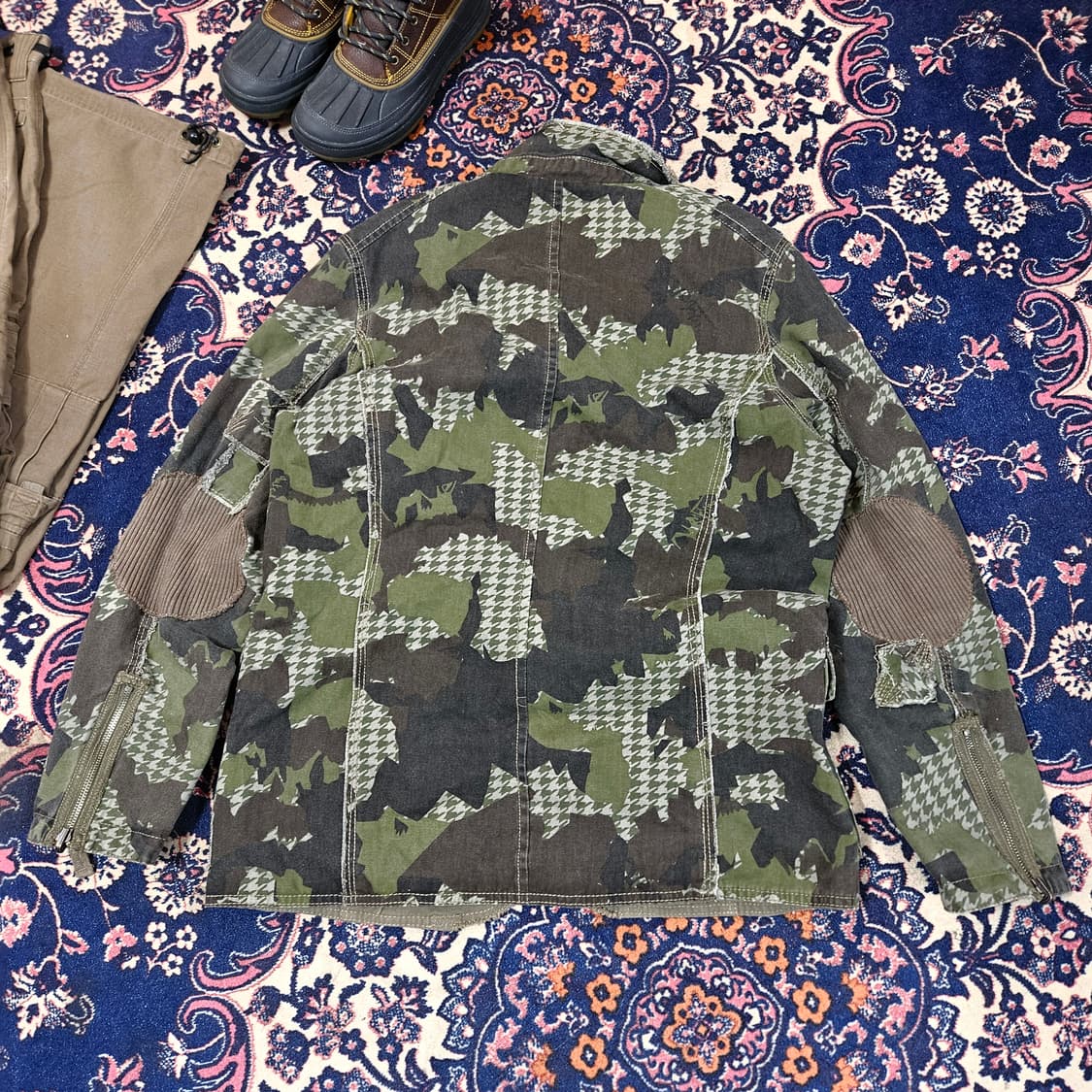 퀵실버(QuikSilver) 카모플라쥬 리버시블 야상 버튼 자켓 M 상품이미지7