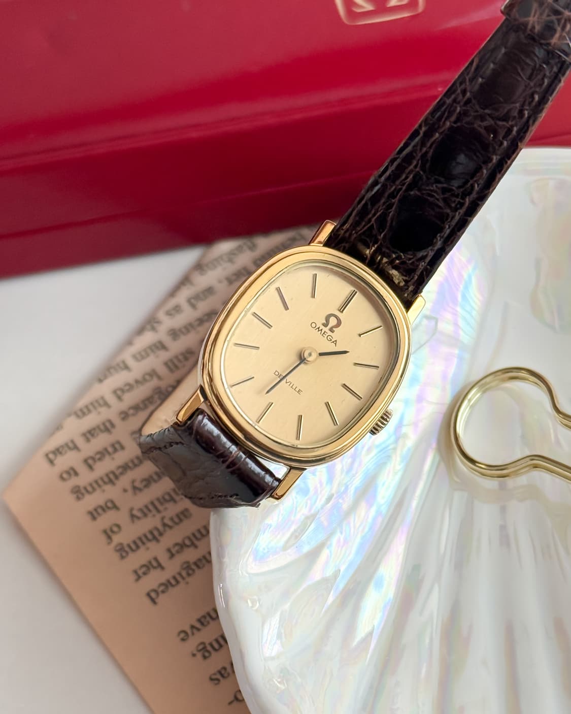 오메가 드빌 오벌 수동 시계 상품이미지2