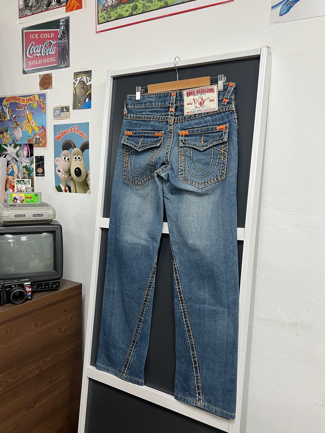 True Religion트루릴리전 조이 슈퍼 T 부츠컷 나팔핏 데님 팬츠 상품이미지1