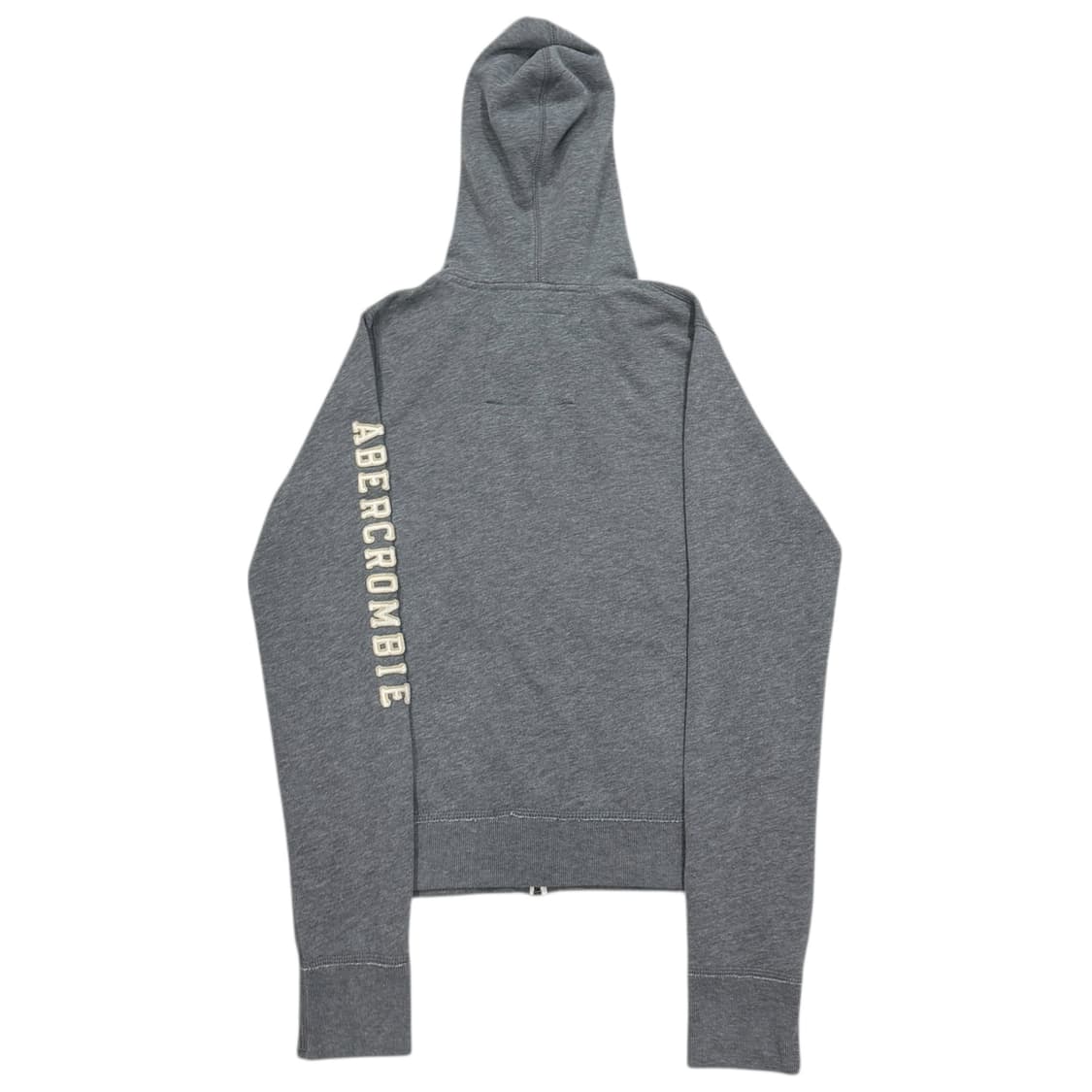 아베크롬비 빈티지 딱붙핏 스펠로고 Y2K 후드집업 자켓 그레이 L 상품이미지3