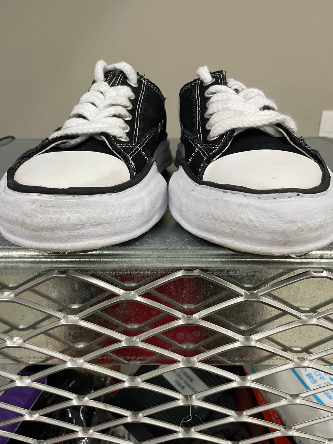 메종 미하라 야스히로 베이커 OG 캔버스 로우 블랙 40(gr-4728) 상품이미지7