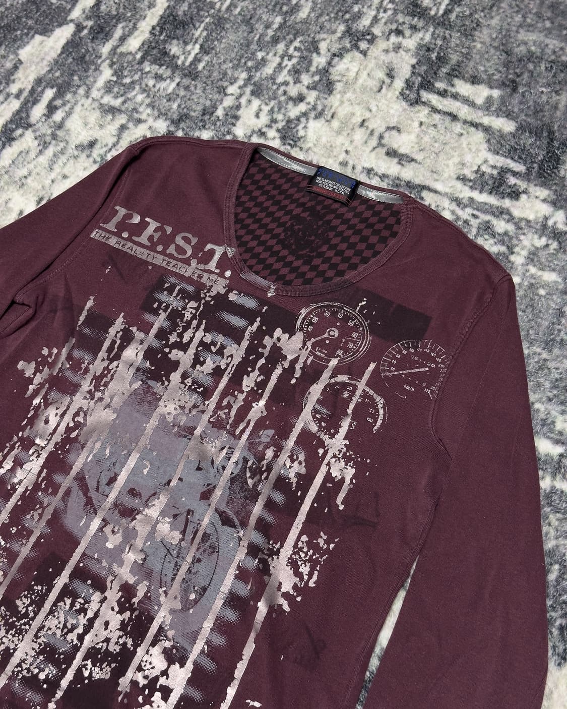 {Nicole Club} Punk Graphic Long Sleeve   상품이미지3