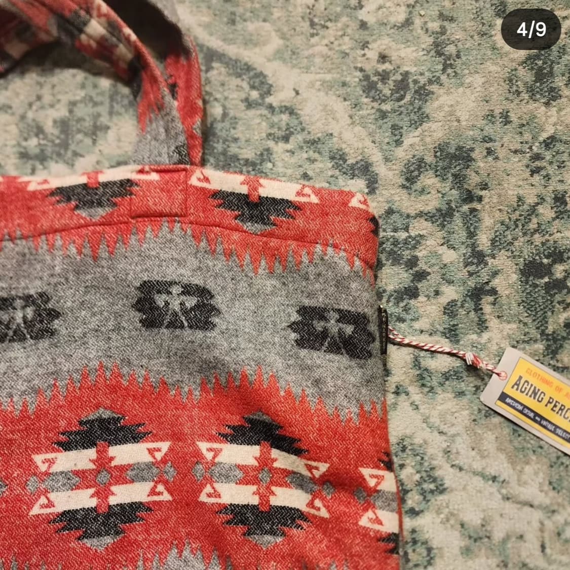 BLUE BLUE 리버시블 나바호 인디고 토트백 상품이미지4