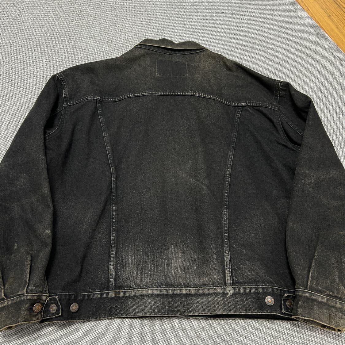리바이스 90s 70748 빈티지 워시드 흑청자켓(105) 상품이미지10
