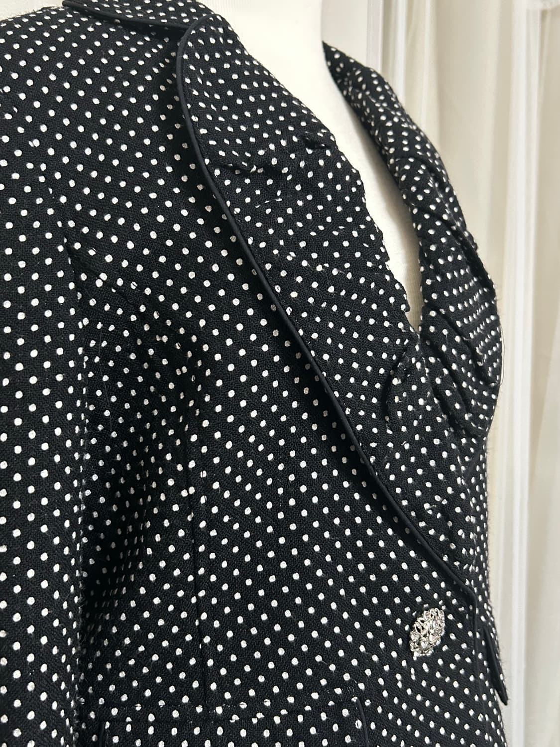 Viva presto 도트셔링카라 자켓 블레이져 키치 상품이미지2