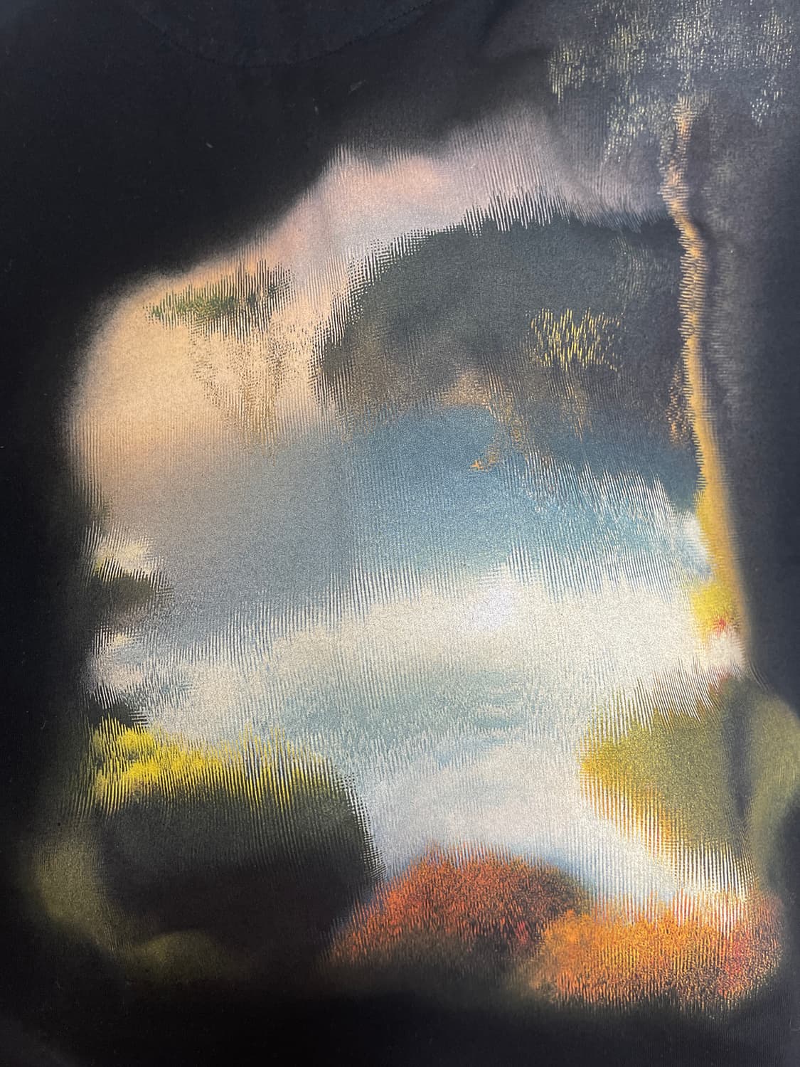 24ss 우영미 블러 그래픽 티셔츠 블랙 48 상품이미지3