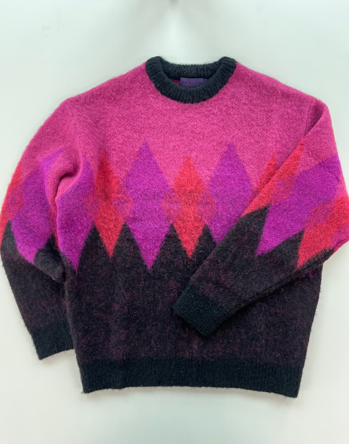 beslow pink argyle knit 상품이미지1