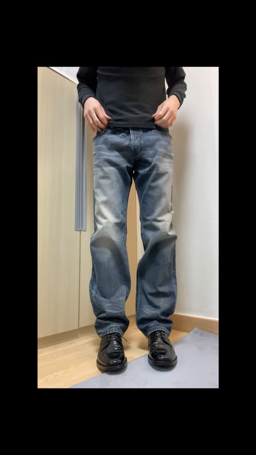 디젤인더스트리 워싱 데님팬츠 상품이미지3