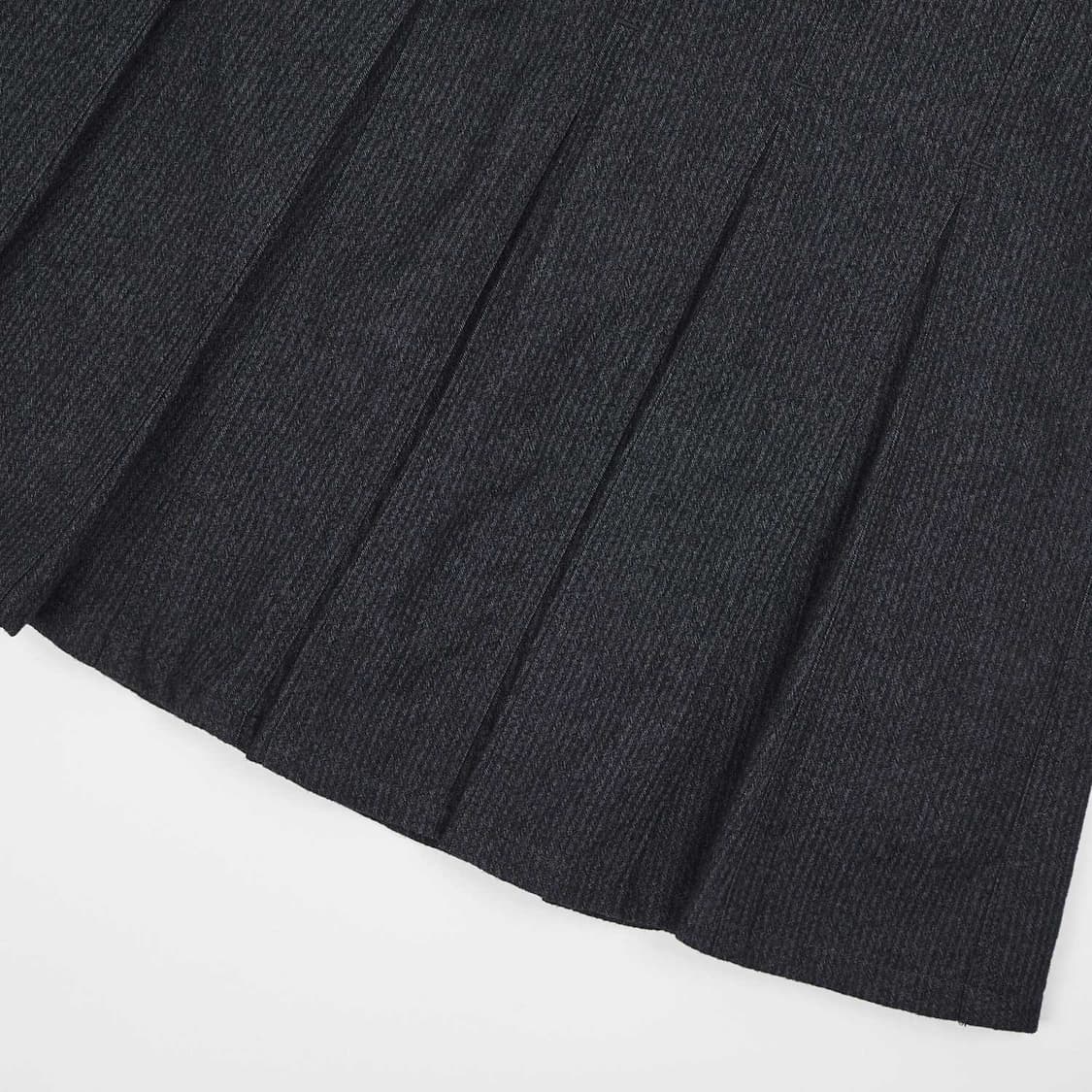 새상품) 사파리스팟 Two Button Pleats Wool Skirt 상품이미지5