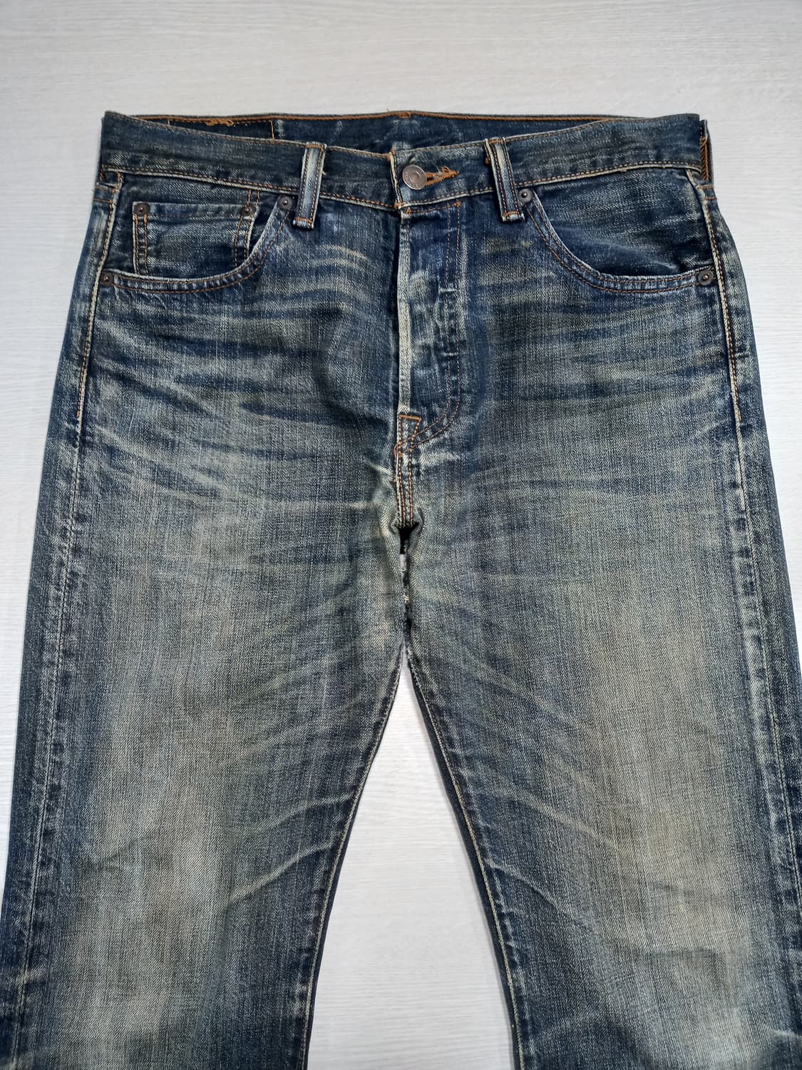 30 리바이스501 Haiti 녹워싱 일자진 30-137 상품이미지3