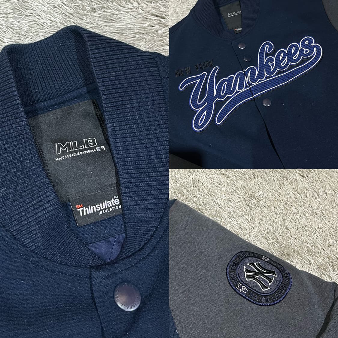 mlb 뉴욕양키즈 네이비 바시티자켓 상품이미지5