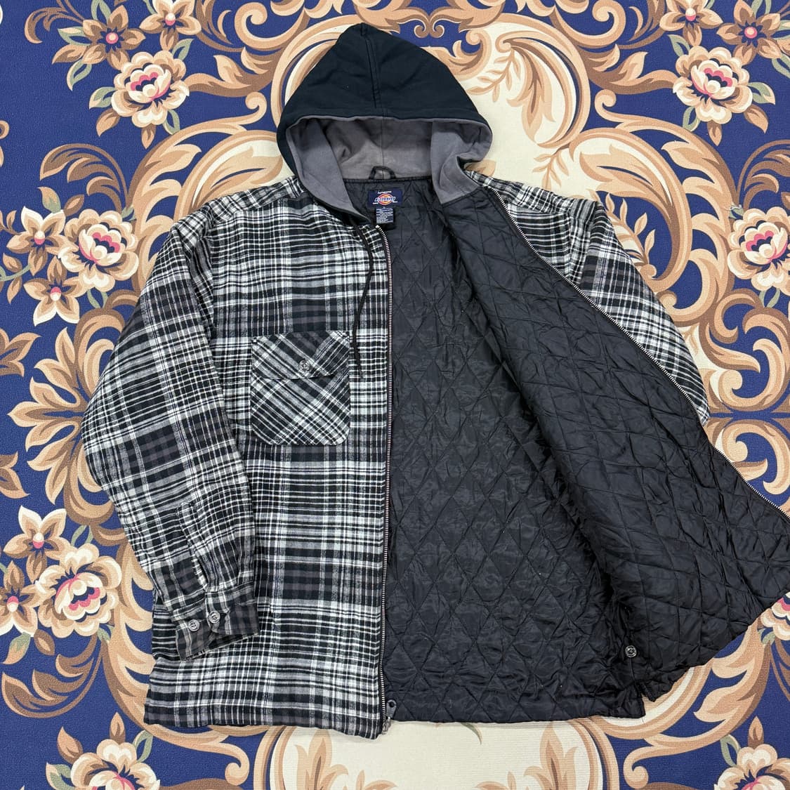 (L)디키즈 Dickies 체크 후드집업 상품이미지3