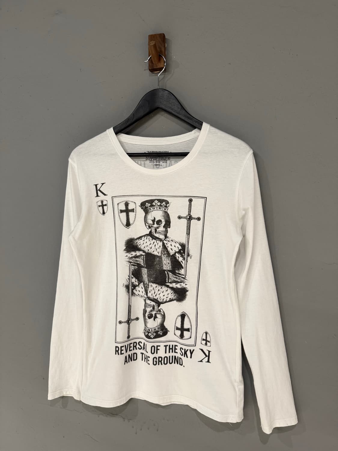 skull printing detail long sleeve 상품이미지5