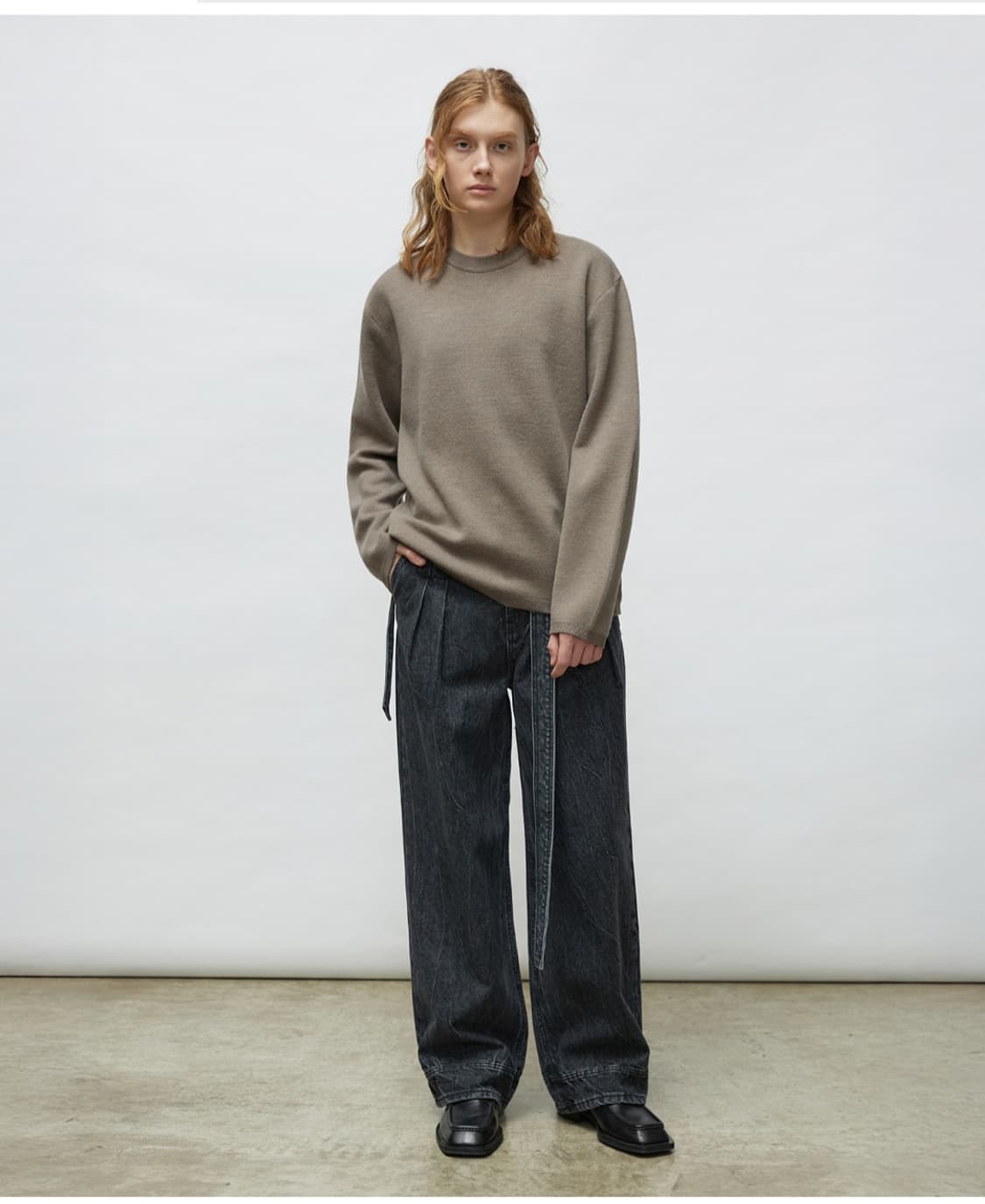 LMOOD 엘무드 화란 세미오버 니트  상품이미지2