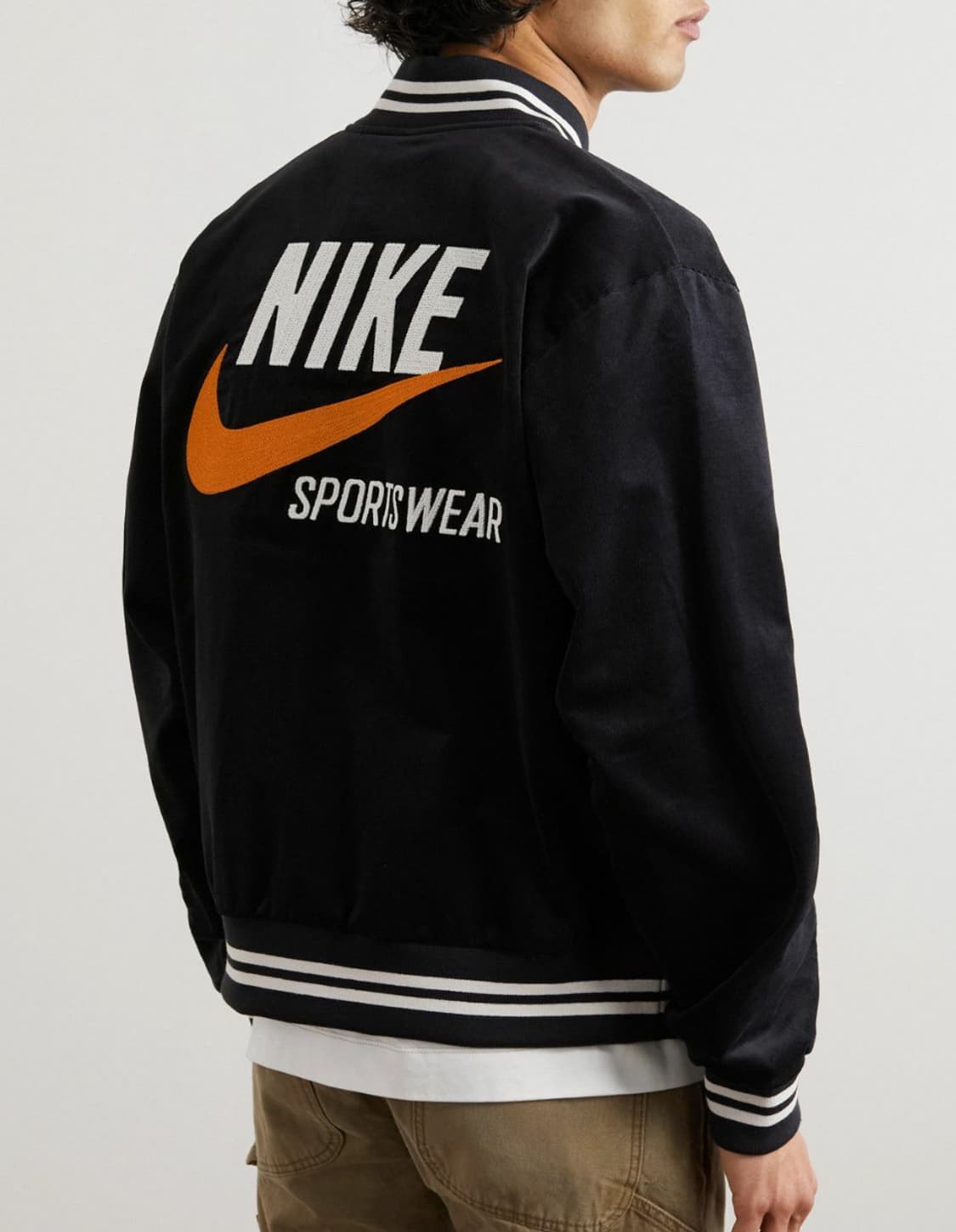 S 새제품) 체감 100 L 나이키 US NSW 봄버 바시티 자켓 간절기 상품이미지10