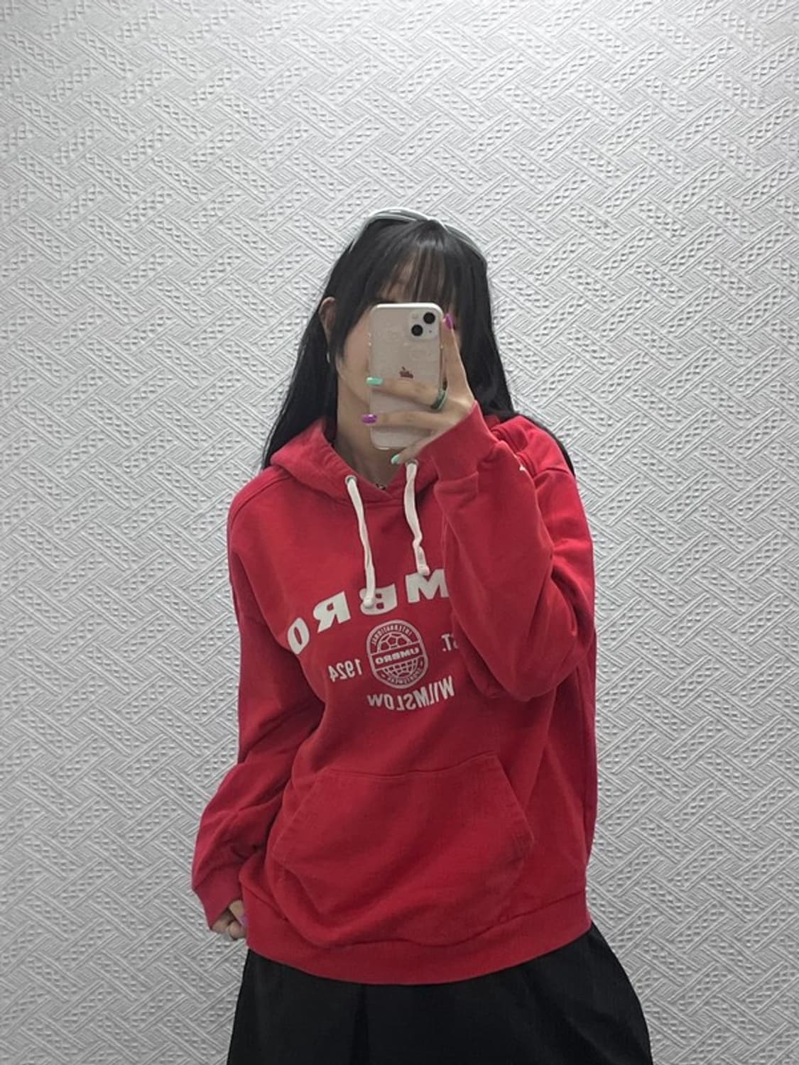 엄브로 캐주얼 빅로고 후드티 100 C06968 상품이미지1