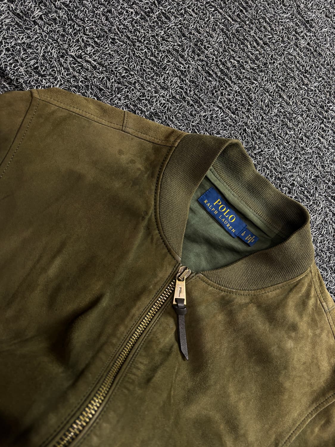 폴로 랄프로렌 신형 스웨이드 가죽 봄버 자켓 3472 상품이미지4